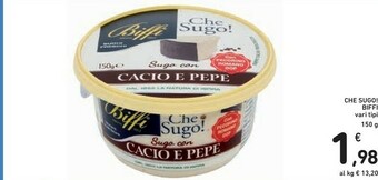 Conad Biffi Che Sugo Cacio E Pepe offerta