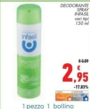 Conad Infasil Deodorante Spray offerta