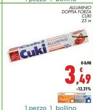 Conad Cuki Alluminio Doppio Forza offerta