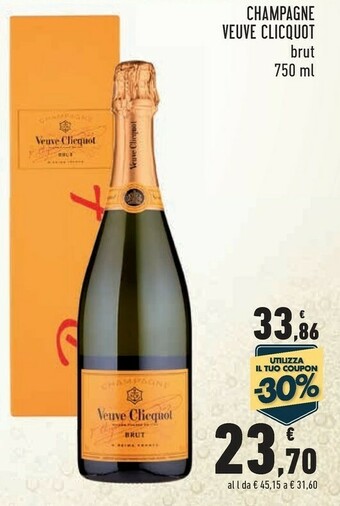 Conad Veuve clicquot Champagne offerta