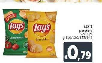 Deco Supermercati Lay's - Patatine Classiche 145 G(ml) offerta