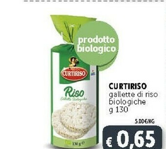 Deco Supermercati Curtiriso Riso Gallette Biologiche 130 G(ml) offerta