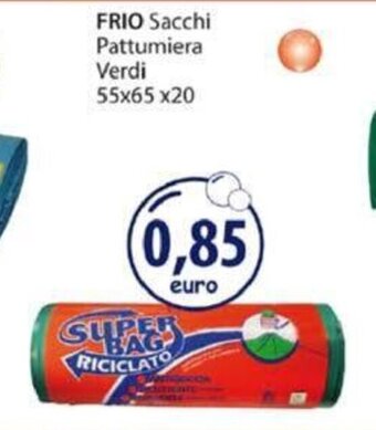 Acqua & Sapone Frio Sacchi Pattumiera Verdi 55x65x20 offerta