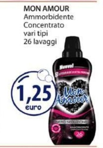 Acqua & Sapone Mon Amour Ammorbidente Concentrato vari tipi 26 lavaggi offerta