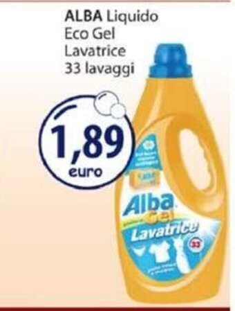 Acqua & Sapone Alba Liquido Eco Gel Lavatrice 33 lavaggi offerta