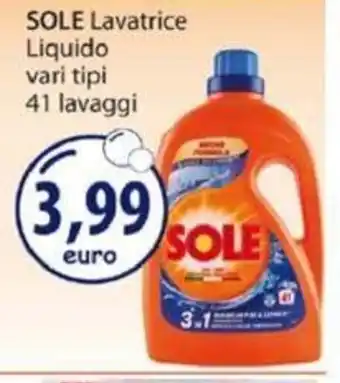 Acqua & Sapone Sole Lavatrice Liquido vari tipi 41 lavaggi offerta