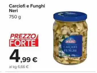 Carrefour Carciofi e Funghi Neri 750 g offerta