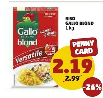 PENNY Gallo - Riso Blond 1000 G(ml) offerta