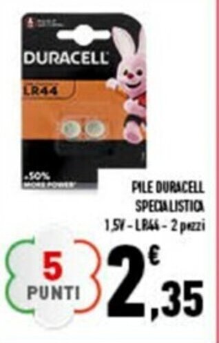 Conad City Duracell Specialistica Pile 2 pezzi offerta