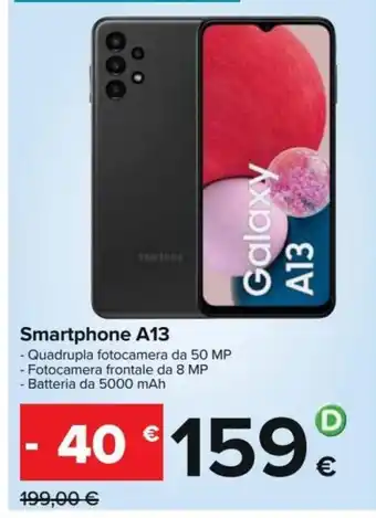Carrefour Smartphone A13 offerta