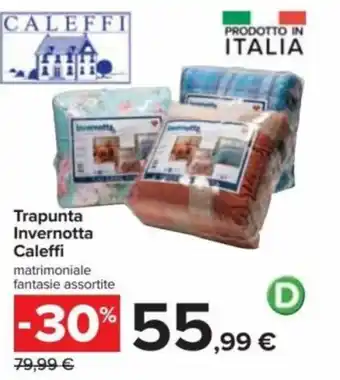 Carrefour Celeffi Trapunta Invernotta Matrimoniale Fantasie Assortite offerta