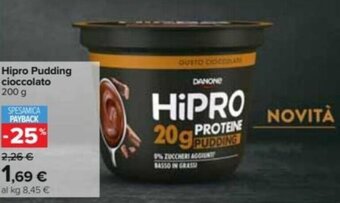 Carrefour Hipro Pudding cioccolato 200 g offerta