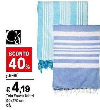 Iper La Grande Ca Telo Fouta Tahiti offerta