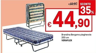 Veraflex Brandina Bergamo Pieghevole 200 Cm