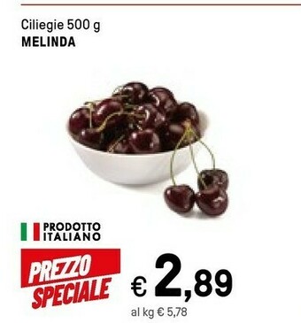 Iper La Grande Melinda Ciliegie 500 G offerta