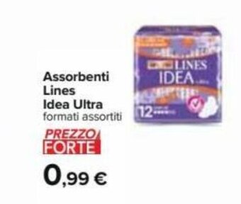 Carrefour Assorbenti Lines Idea Ultra formati assortiti offerta
