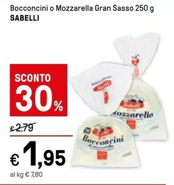Iper La Grande Sabelli Bocconcini Gran Sasso offerta