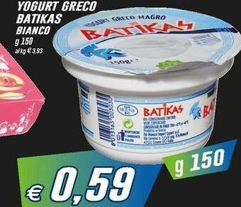 Prix Quality Batikas Yogurt greco offerta