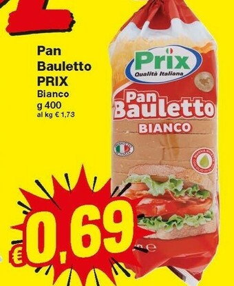 Prix Quality Mulino Bianco Pan Bauletto offerta