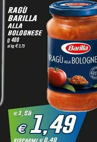 Prix Quality Barilla Sughi per pasta offerta