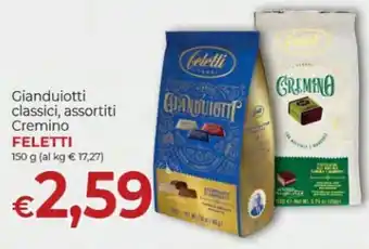 Feletti Gianduiotti classici, assortiti Cremino 150 g
