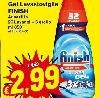 Prix Quality Finish Detersivo lavastoviglie offerta