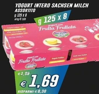Prix Quality Sachsen milch Yogurt offerta