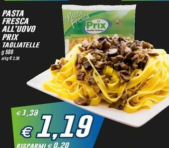 Prix Quality Pasta all'uovo offerta