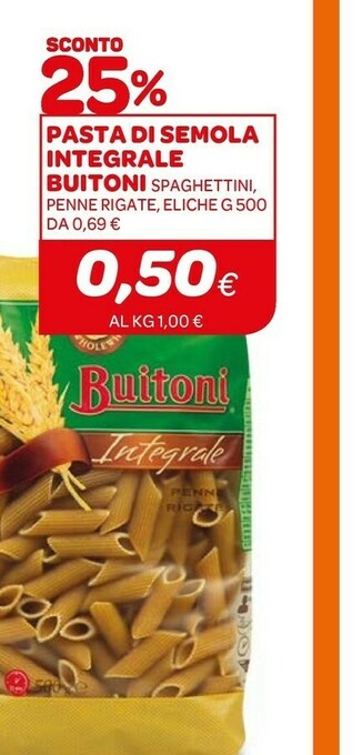 Ekom Buitoni Penne Rigate Bio 500 G(ml) offerta