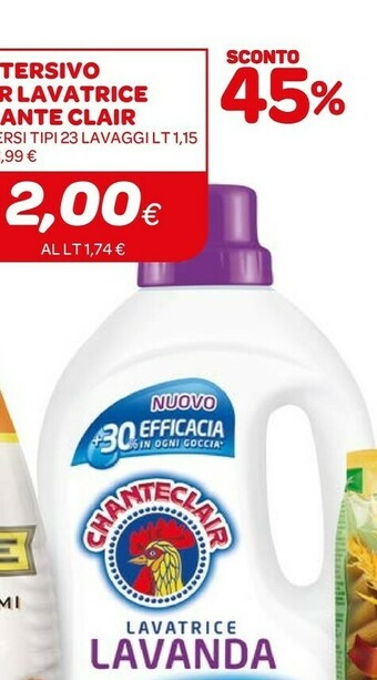Ekom Chanteclair Detersivo Lavatrice Lavanda offerta