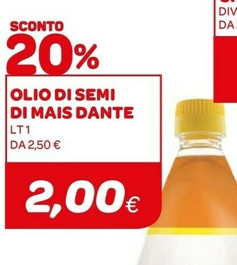 Ekom Dante - Olio Di Semi Di Mais 1000 G(ml) offerta