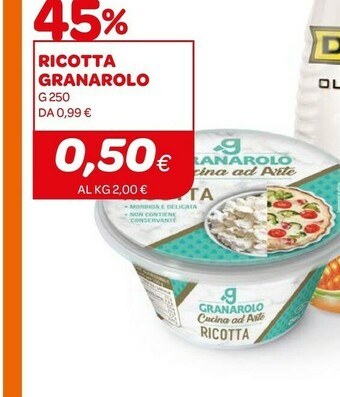 Ekom Granarolo Ricotta 250 G(ml) offerta