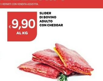 Ekom Slider Di Bovino Adulto Con Cheddar offerta