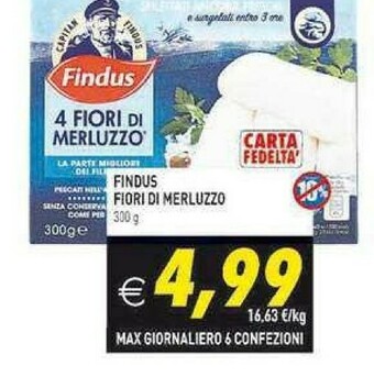 Supermercati Agorà Findus Filetti di merluzzo offerta