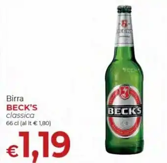 Iper Nonna Isa Beck's Birra classica 66 cl offerta