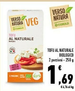 Conad Superstore Conad - Tofu Al Naturale Biologico Veg Verso Natura 250 G(ml) offerta