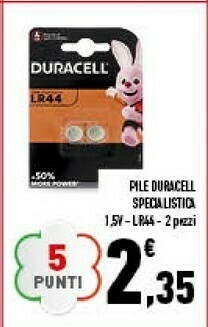 Conad Superstore Duracell Litio - LR44 - Formato Da 2 offerta