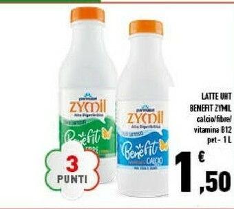 Conad Superstore Parmalat Latte Zymil 1% Di Grassi UHT Con Calcio Fosforo E Vitamine 1000 G(ml) offerta