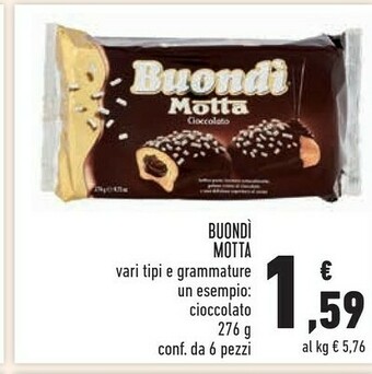 Conad Superstore Motta Buondì Cioccolato 276 G(ml) offerta