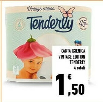 Conad Tenderly Carta Igienica Vintage Edition offerta