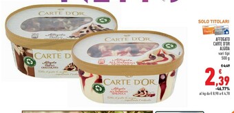 Conad Superstore Algida Carte D'Or Affogato Al Triplo Cioccolato 500 G(ml) offerta
