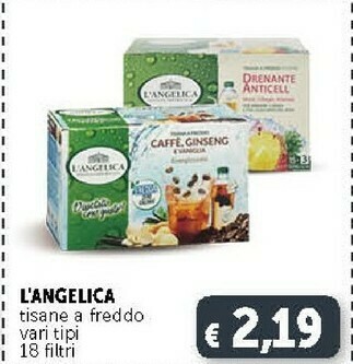 Deco Supermercati L'angelica Tisane A Freddo Vari Tipi 18 Filtri offerta