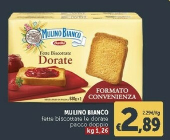 Deco Supermercati Mulino Bianco Le Dorate Fette Biscottate 630 G(ml) offerta