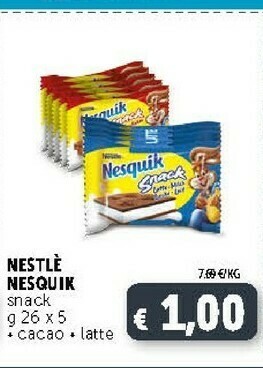 Deco Supermercati Nestlè Nesquik Snack Cacao 130 G(ml) offerta