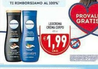 Gros Crema corpo offerta