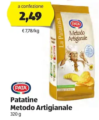 ALDI Snack Pata Patatine Metodo Artigianale 320 g offerta