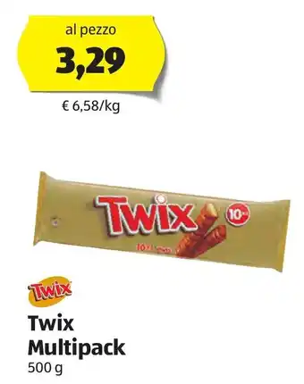 ALDI Twix Multipack 500 g offerta