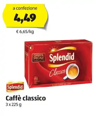 ALDI Splendid Caffè classico 3 x 225 g offerta