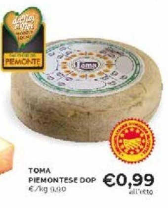 Mercatò Toma Piemontese DOP offerta