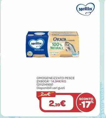 Omogeneizzato di pesce mellin